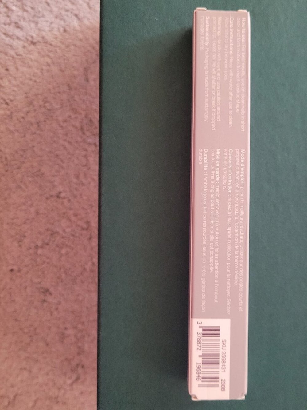 NEW Sephora Collection Reusable Glass Nail File with Protective Sleeve - Picture 4 of 4